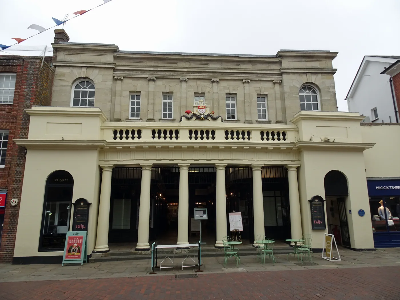 The Buttermarket on North Street, Chichester, where the tearoom company in liquidation gave its trading address. The photo does not show the tearoom itself.